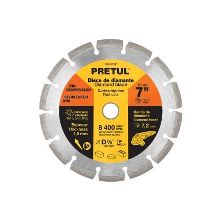 DISCO DE DIAMANTE DE 7" X 1.6 MM - TRUPER
