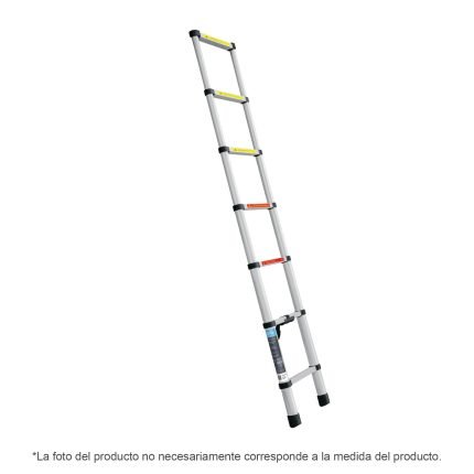 ESCALERA TELESCOPICA, 13 PELDAÑOS TIPO II - TRUPER