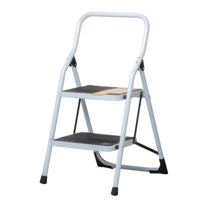 ESCALERA TUBULAR PLEGABLE, 2 PELDAÑOS ALUMINIO - PRETUL