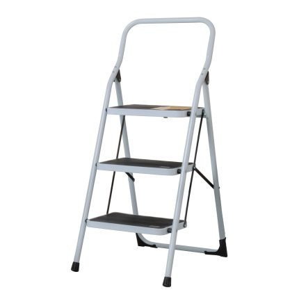 ESCALERA TUBULAR PLEGABLE, 3 PELDAÑOS ALUMINIO - PRETUL